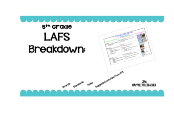 Preview of 5th Grade LAFS Breakdown
