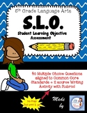 5th Grade Language Arts SLO (Student Learning Objective) A