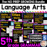 Fifth Grade Language Arts Worksheets and Grammar BUNDLE Di