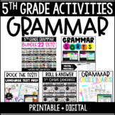 5th Grade Language/Grammar Centers with Digital Activities