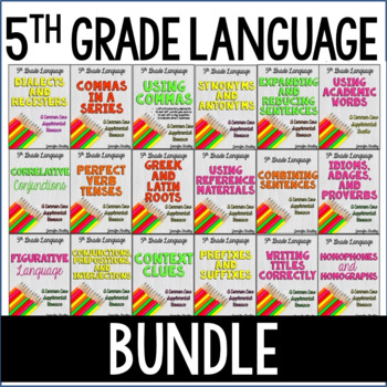 Preview of 5th Grade Language & Grammar Resources {Bundle}