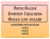 5th Grade Writing Learning Goals and Scales - No Prep!