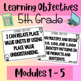 5th Grade Learning Objectives BUNDLE