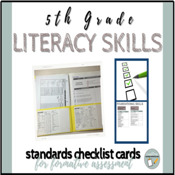Preview of 5th Grade Reading Checklist