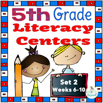 Preview of 5th Grade Literacy Centers Set 2