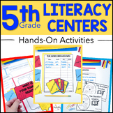 Literacy Centers 5th Grade Reading Games, Grammar Practice