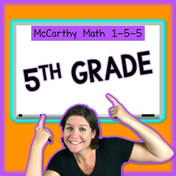 Preview of 5th Grade FULL YEAR Math Curriculum | Distance Learning | 155 Video Lessons