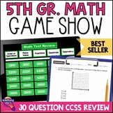 5th Grade MATH Test Prep Game Show & Practice Review Test 
