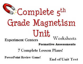 Preview of 5th Grade Magnetism Unit