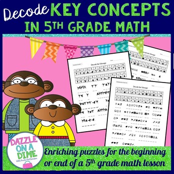 Preview of Fun 5th Grade Math Enrichment Puzzles