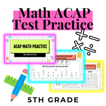 Preview of 5th Grade Math ACAP Practice - Google Slides Version 