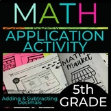 5th Grade Math Adding & Subtracting Decimals Printable Per
