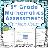 5th Grade Math Assessments for Common Core