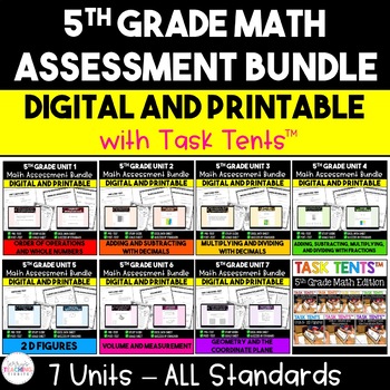 Preview of 5th Grade Math Assessment MEGA Bundle