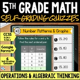 5th Grade Math Assessment Tests or Exit Tickets: Operation