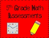 5th Grade Math Assessments