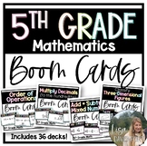 5th Grade Math Boom Cards Bundle - Digital Task Cards