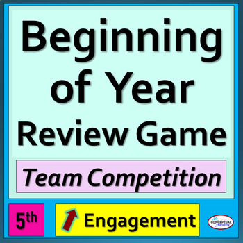 Preview of 5th Grade Math Beginning of Year CCSS Fun Review Game - Back to School Activity