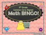5th Grade Math Bingo (Common Core State Standards Aligned)