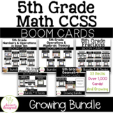 5th Grade Math Boom Cards - Growing Bundle - Distance Learning
