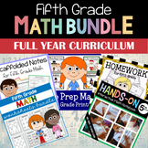 5th Grade Math Full Year Curriculum Bundle | Interactive N