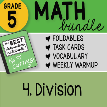 Preview of Math Doodle - 5th Grade Math Bundle 4. Division