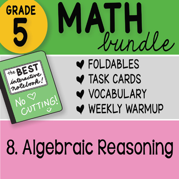Preview of Math Doodle - 5th Grade Math Bundle 8. Algebraic Reasoning