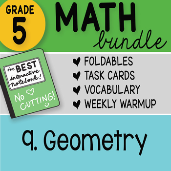 Preview of Math Doodle - 5th Grade Math Bundle 9. Geometry