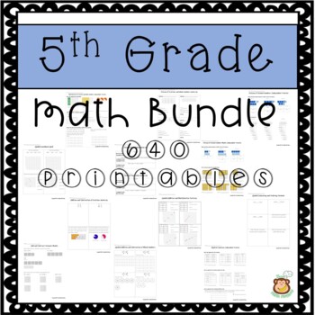 Preview of 5th Grade Math Bundle