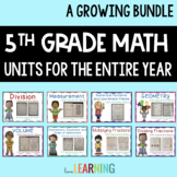 5th Grade Math Bundle for the ENTIRE YEAR!
