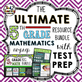 5th Grade Math Bundle with Test Prep