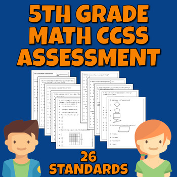 Preview of 5th Grade Math CCSS Assessment