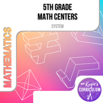 Preview of 5th Grade Math Centers | Math System