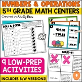 5th Grade Math Centers Multiplication and Division Games 