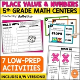 5th Grade Math Centers Place Value Games with Dice & Number Form