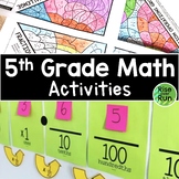 5th Grade Math Activities, Lessons, and Resources Bundle