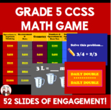 End of Year - End of the Year 5th Grade Math Common Core Game