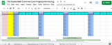 5th Grade Math Common Core Progress Monitoring Google Sheet
