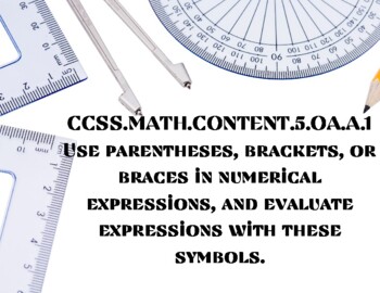 Preview of 5th Grade Math Common Core Standard Posters