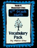 5th Grade Math Common Core Vocabulary Complete Pack *Domain 4*