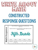 5th Grade Math Constructed Response Review Activity