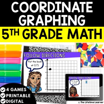 Preview of 5th Grade Math Coordinate Plane Activities | 5.G.1