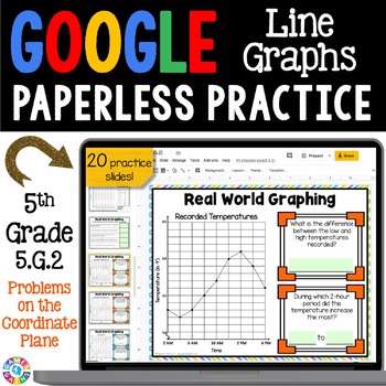 Preview of Coordinate Plane Grid Data and Graphing Interpret Line Graphs Activity 5th Grade