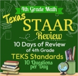 4th Grade Math: Countdown to STAAR - 10 days of review of 
