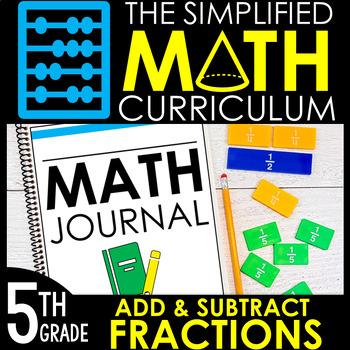 Preview of 5th Grade Math Curriculum Unit 5: Add Subtract Fractions with unlike Denominator
