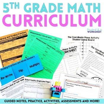 Preview of 5th Grade Math Curriculum: Comprehensive, Engaging & Standards-Aligned