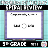 5th Grade Math DAILY SPIRAL REVIEW | Problem of the Day Go