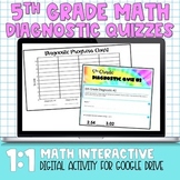 5th Grade Math Digital Diagnostic Quizzes