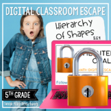 5th Grade Math Digital Escape Room | 5.G.4 - Understanding