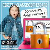 5th Grade Math Digital Escape Room | 5.MD.1 Converting Mea